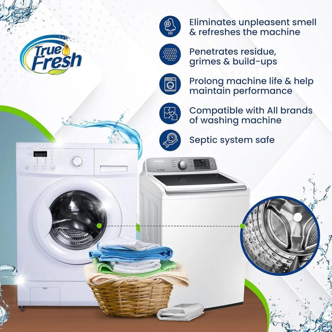 12pc Washing Machine Cleaner Tablets – Drum Cleaner & Odour Remover