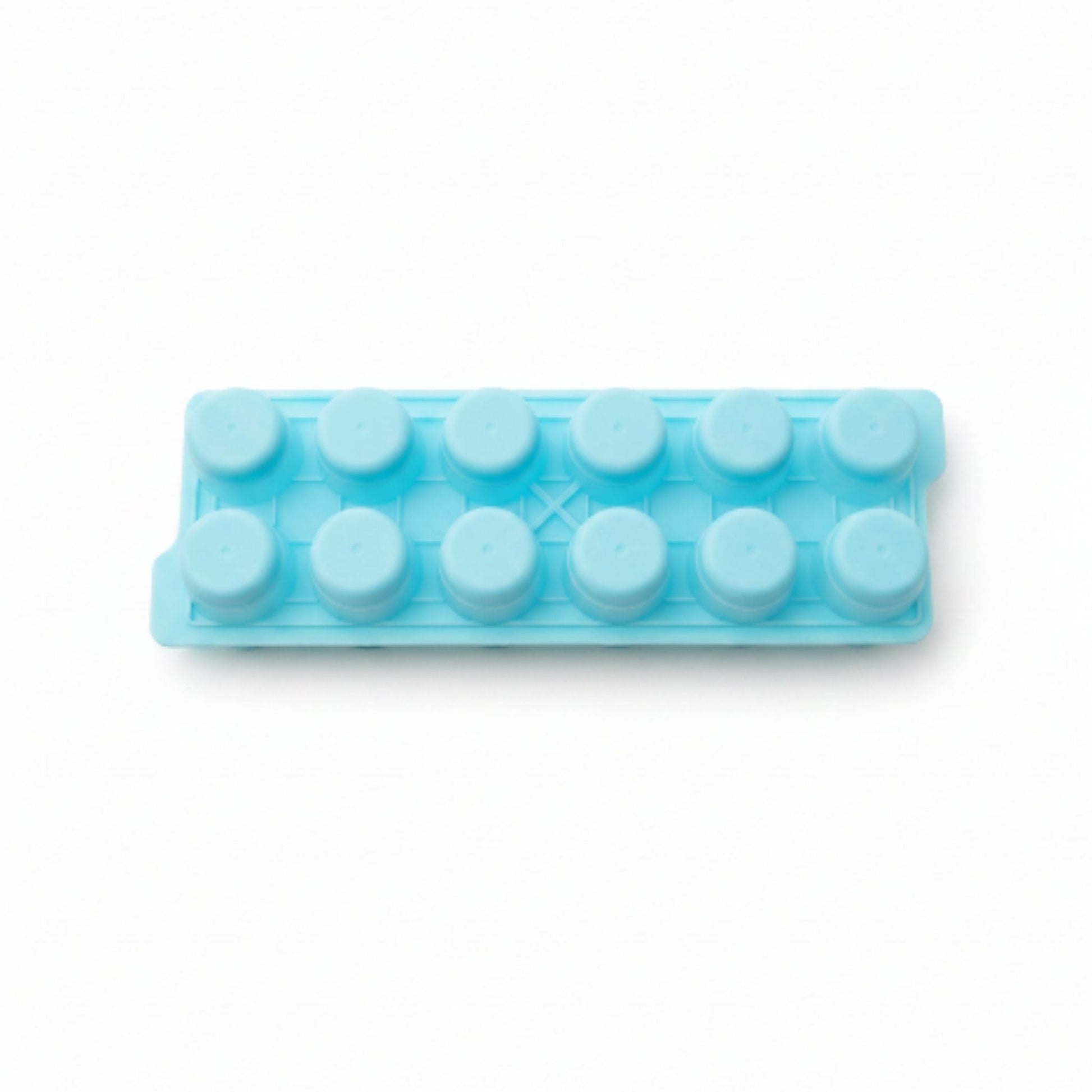 12 Slot Silicone Ice Cube Tray with Lid – Round Ice Cube Mold for Freezer