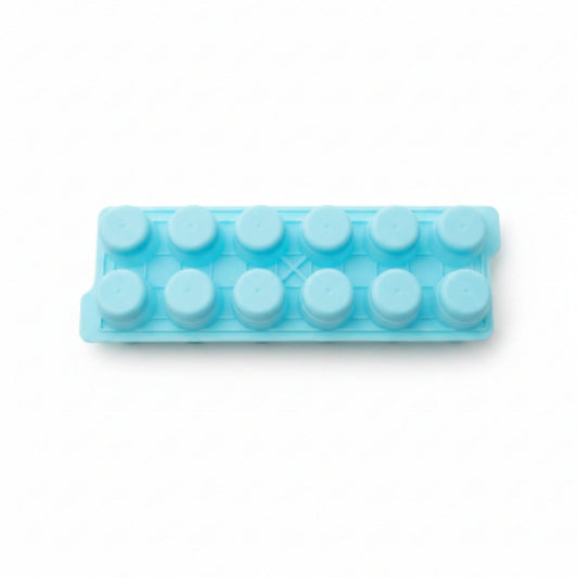 12 Slot Silicone Ice Cube Tray with Lid – Round Ice Cube Mold for Freezer
