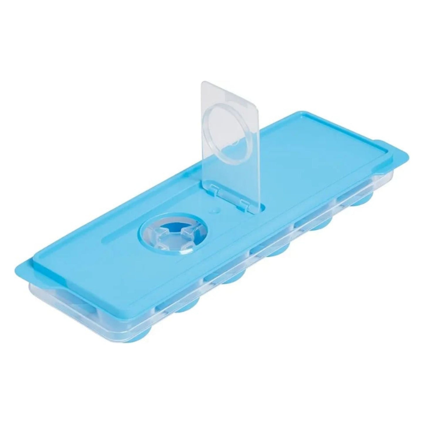 12 Slot Silicone Ice Cube Tray with Lid – Round Ice Cube Mold for Freezer