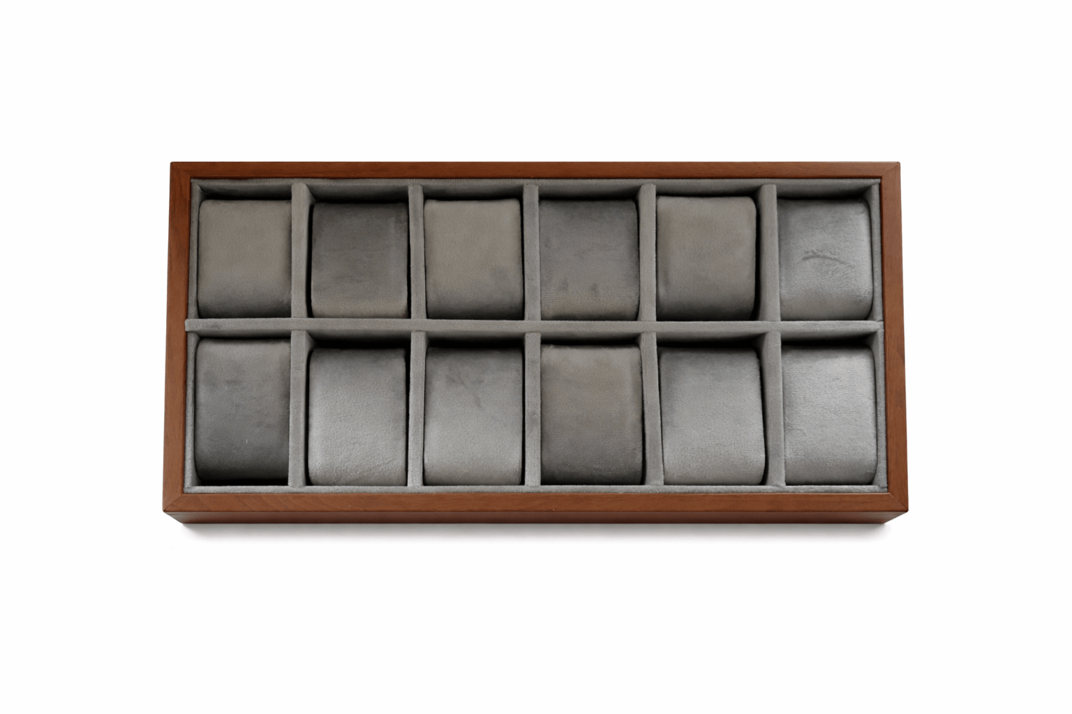 12 Slot Wooden Watch Tray