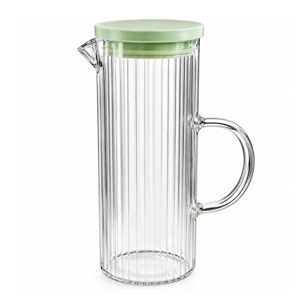 1250ml Glass Water Jug – Large Capacity Beverage Serving Jug with Easy-Pour Spout