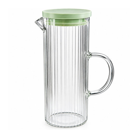 1250ml Glass Water Jug – Large Capacity Beverage Serving Jug with Easy-Pour Spout