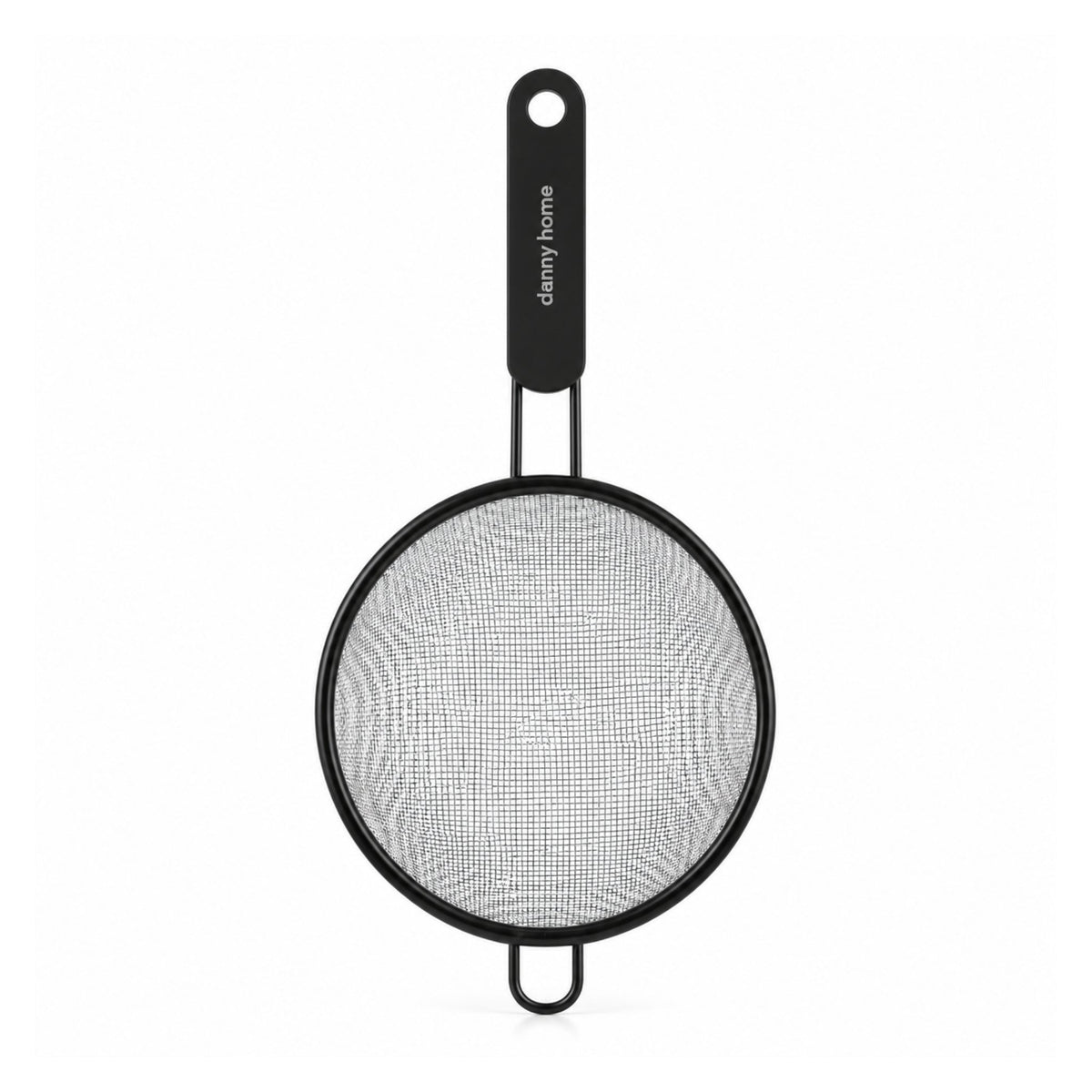 12cm Danny Home Stainless Steel Fine Mesh Sifter – Flour Sieve With Fine Mesh Design – Black