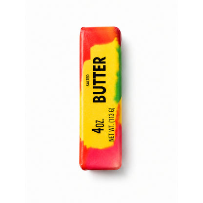 Rainbow Butter Squishy – Soft Slow Rising Squeeze Stress Relief Fidget Toy On White Background