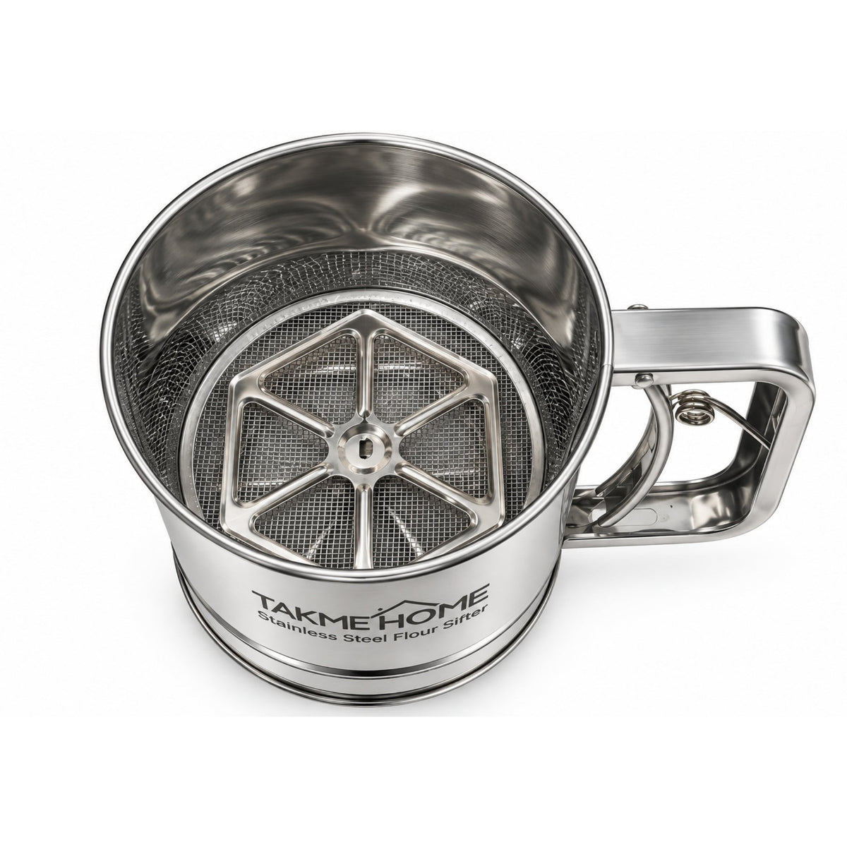 12cm Takmehome Stainless Steel Flour Sifter for Baking & Cooking