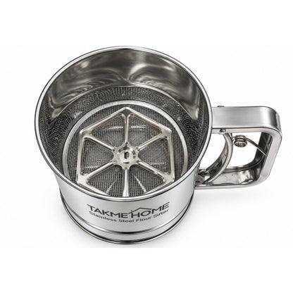 12cm Takmehome Stainless Steel Flour Sifter for Baking & Cooking