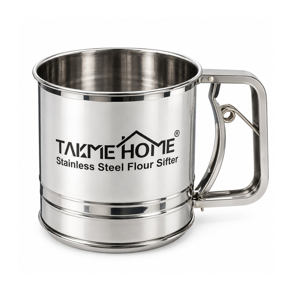 12cm Takmehome Stainless Steel Flour Sifter for Baking & Cooking