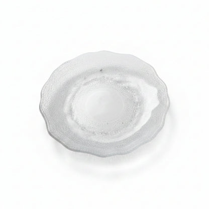 12pc Glass Dessert Bowl With Saucer - Saucer On White Background