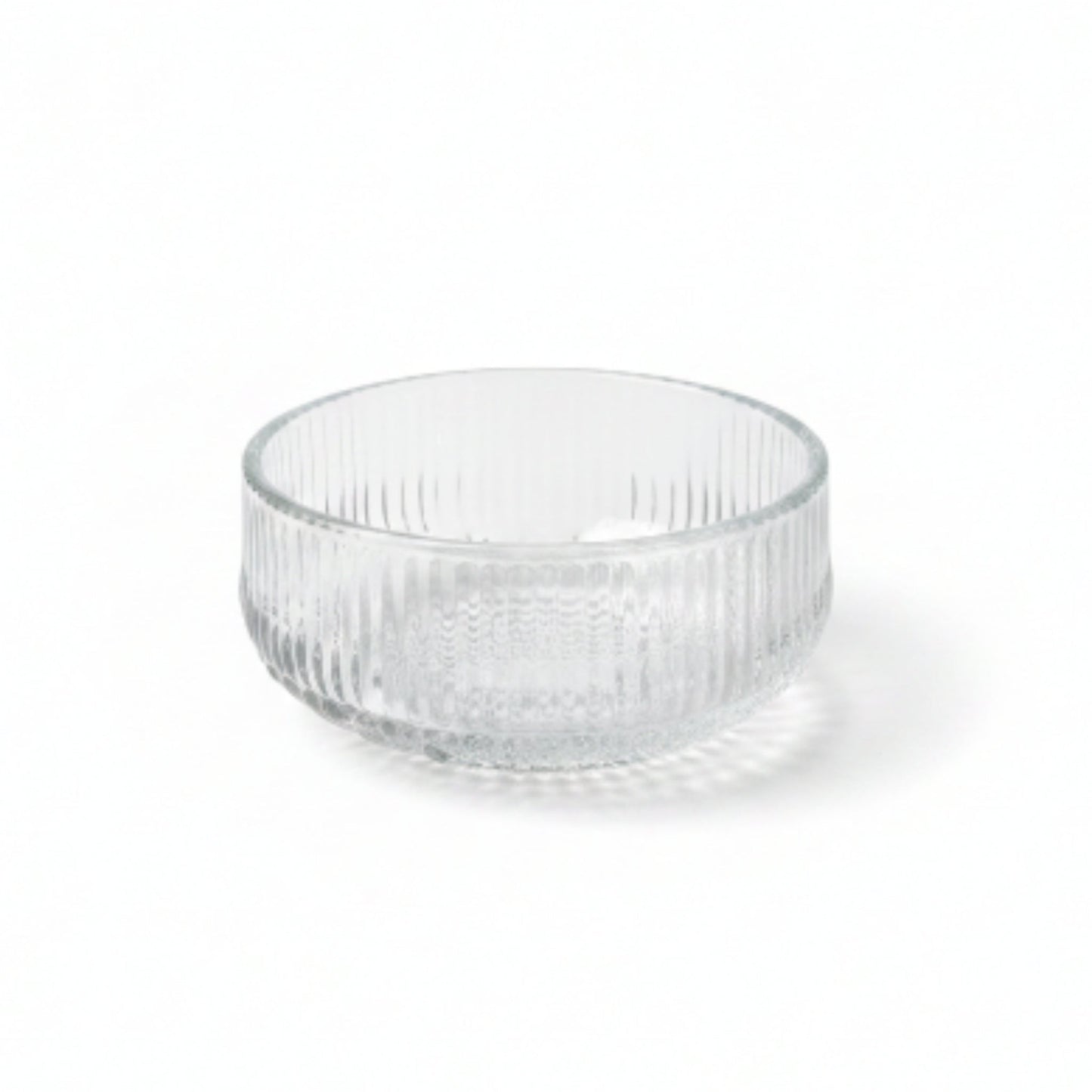 12pc Glass Dessert Bowl With Saucer - Bowl On White Background