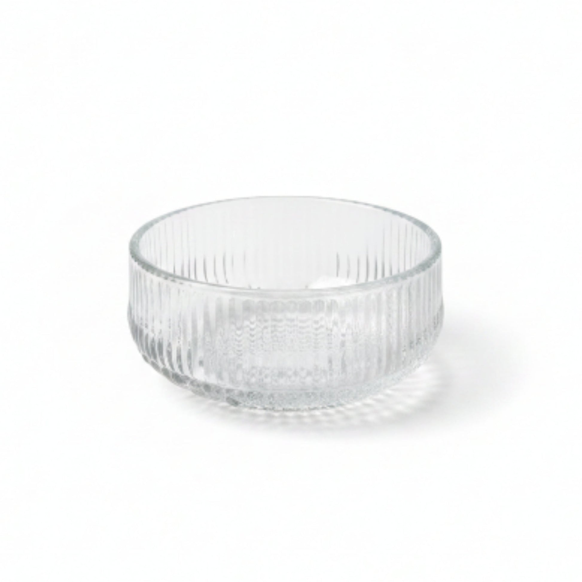 12pc Glass Dessert Bowl With Saucer - Bowl On White Background