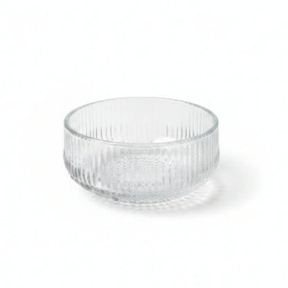 12pc Glass Dessert Bowl With Saucer - Bowl On White Background