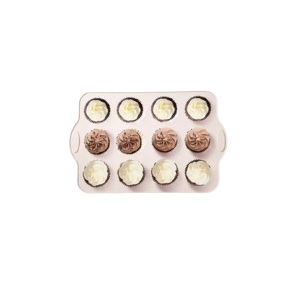 12pc Floral Silicone Muffin Pan