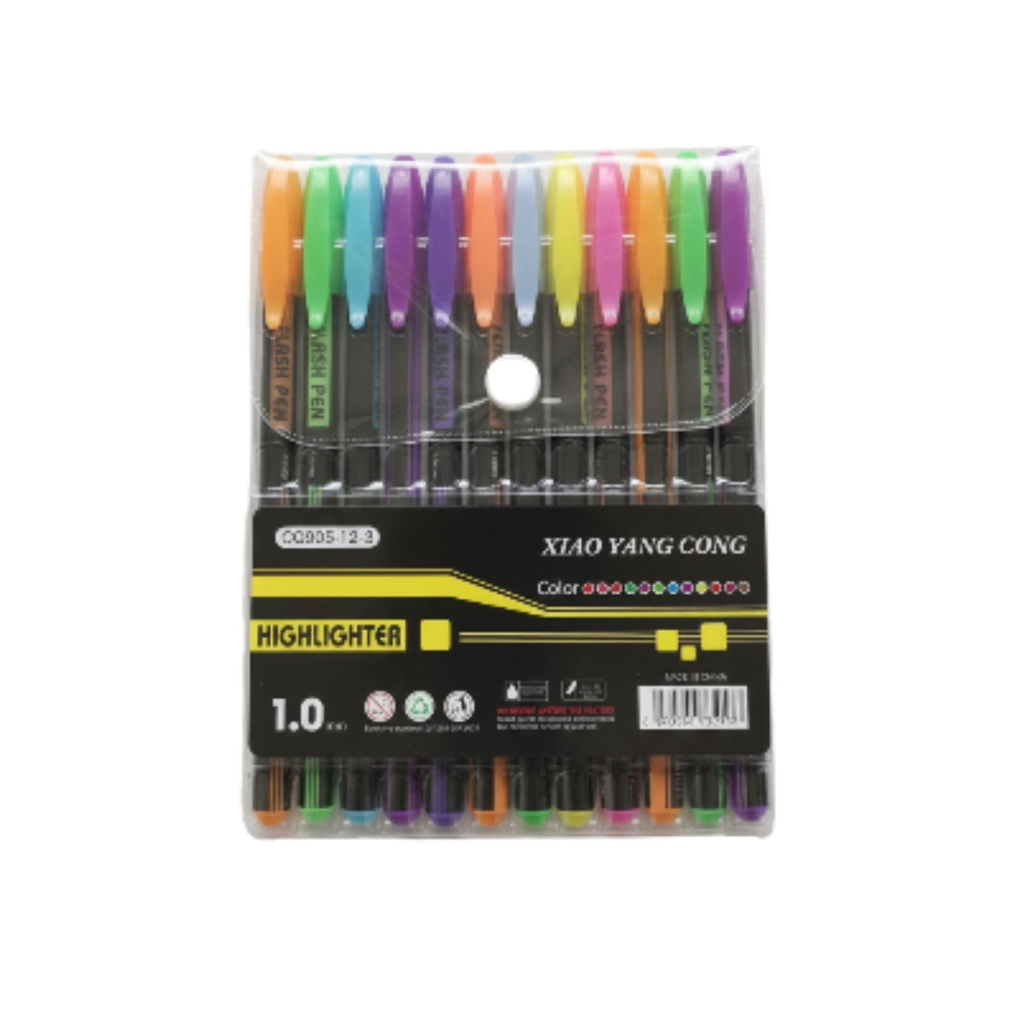 12pc Fluorescent Highlighter Pen 1.0mm