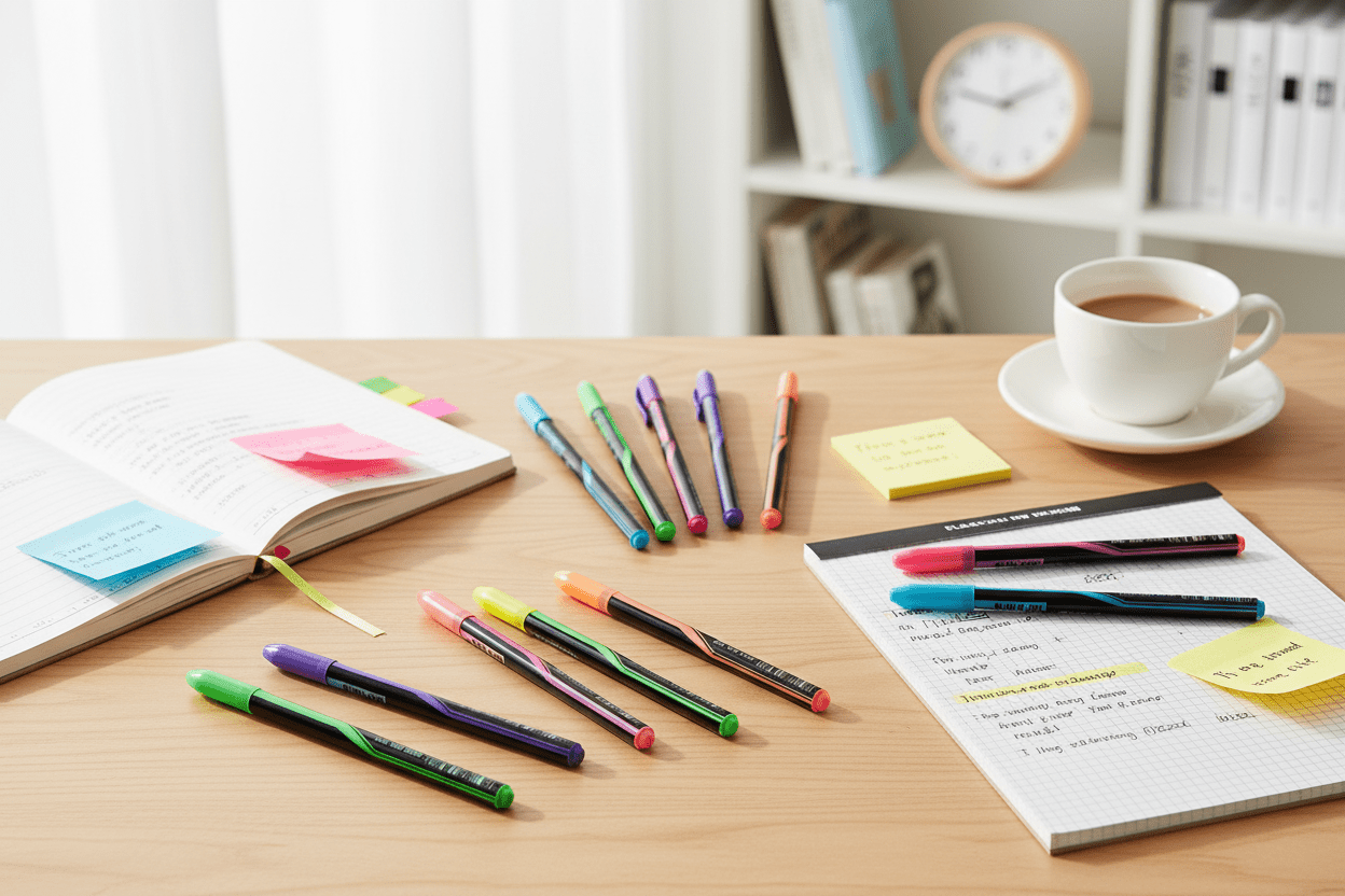 12pc Fluorescent Highlighter Pen 1.0mm