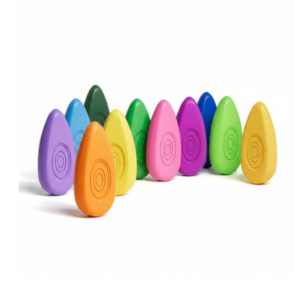12pc Water Drop Plastic Crayon