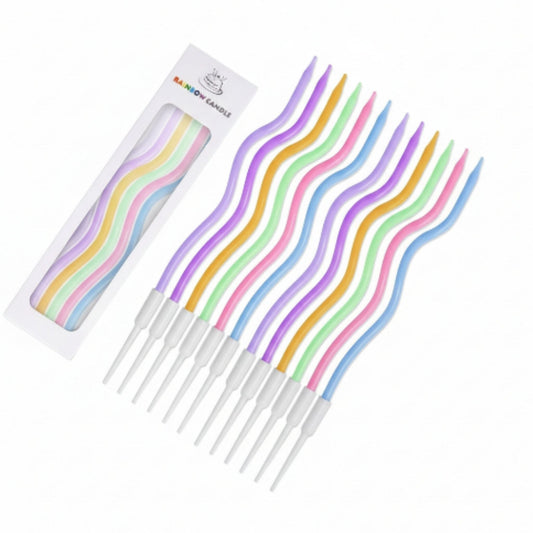 12pc Wavy Candles