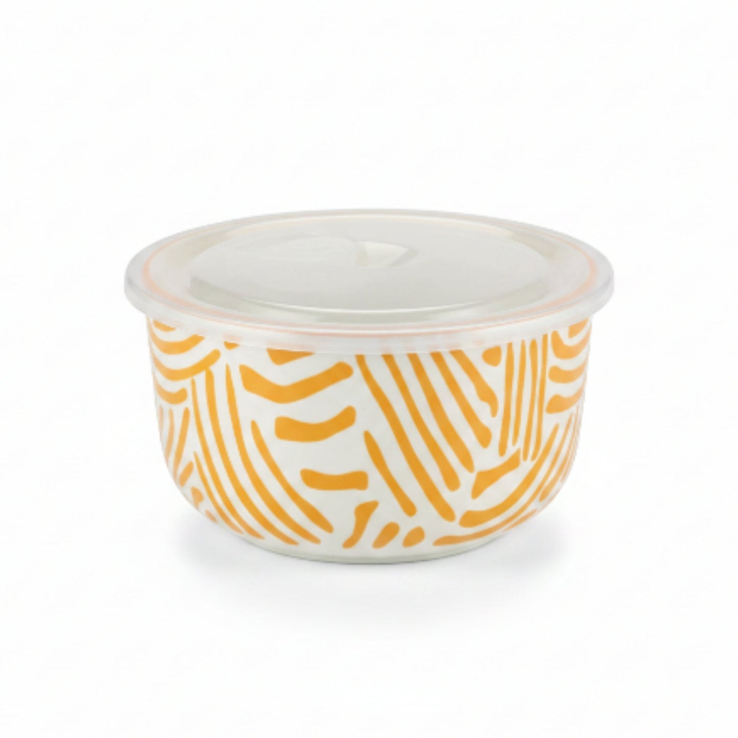 13cm Danny Home Porcelain Bowl with Lid – Airtight Serving & Food Storage Bowl for Kitchen & Dining