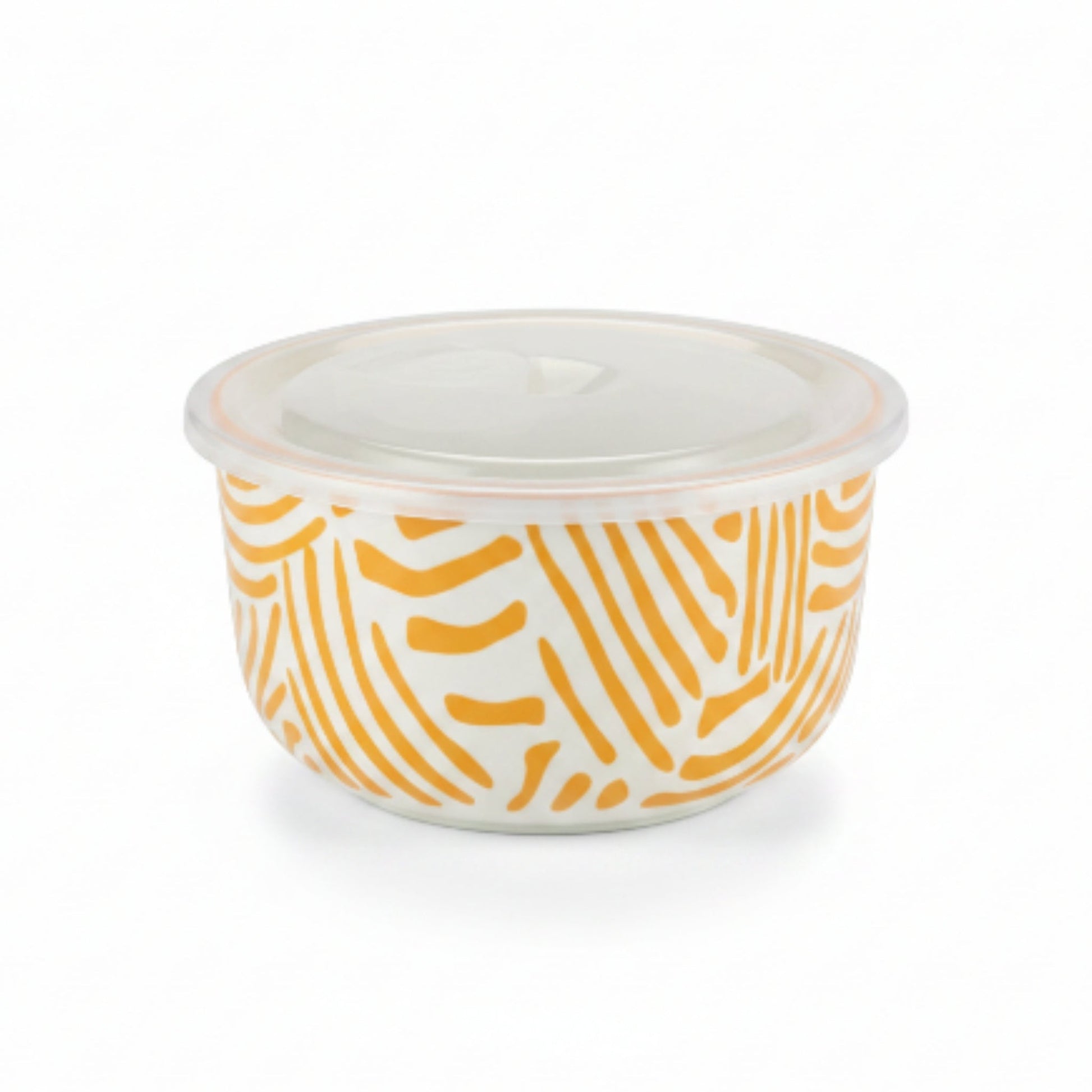 13cm Danny Home Porcelain Bowl with Lid – Airtight Serving & Food Storage Bowl for Kitchen & Dining