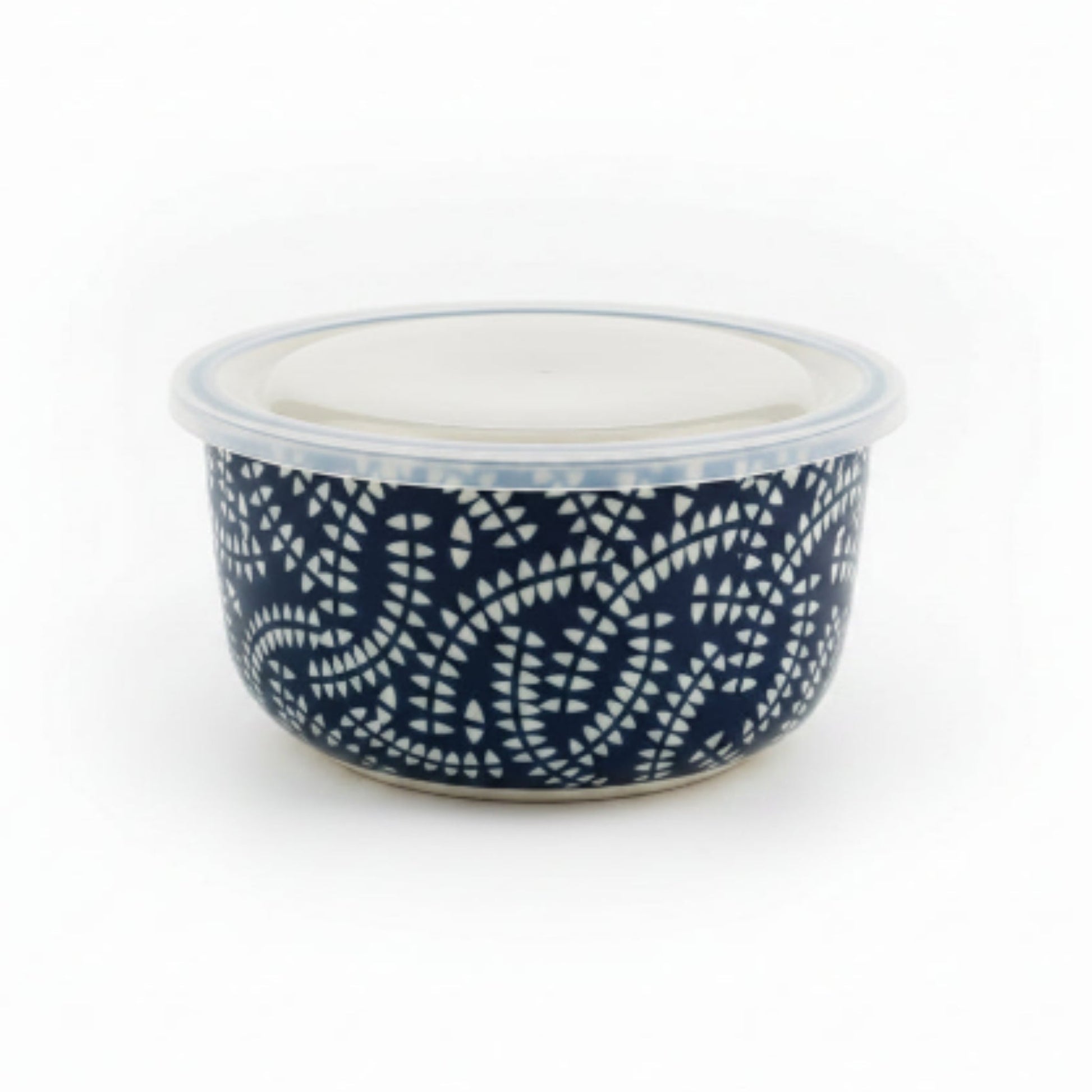 13cm Danny Home Porcelain Bowl with Lid – Airtight Serving & Food Storage Bowl for Kitchen & Dining