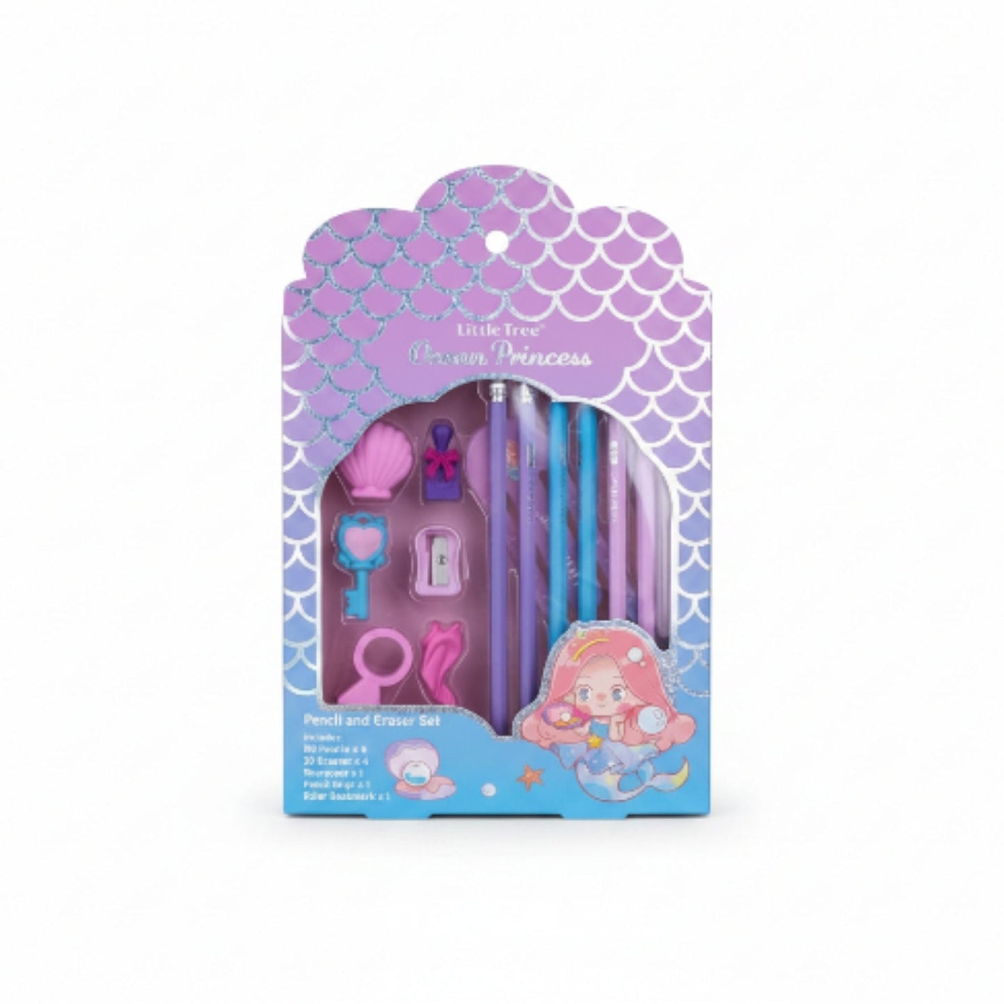 13pc pencil and eraser set 