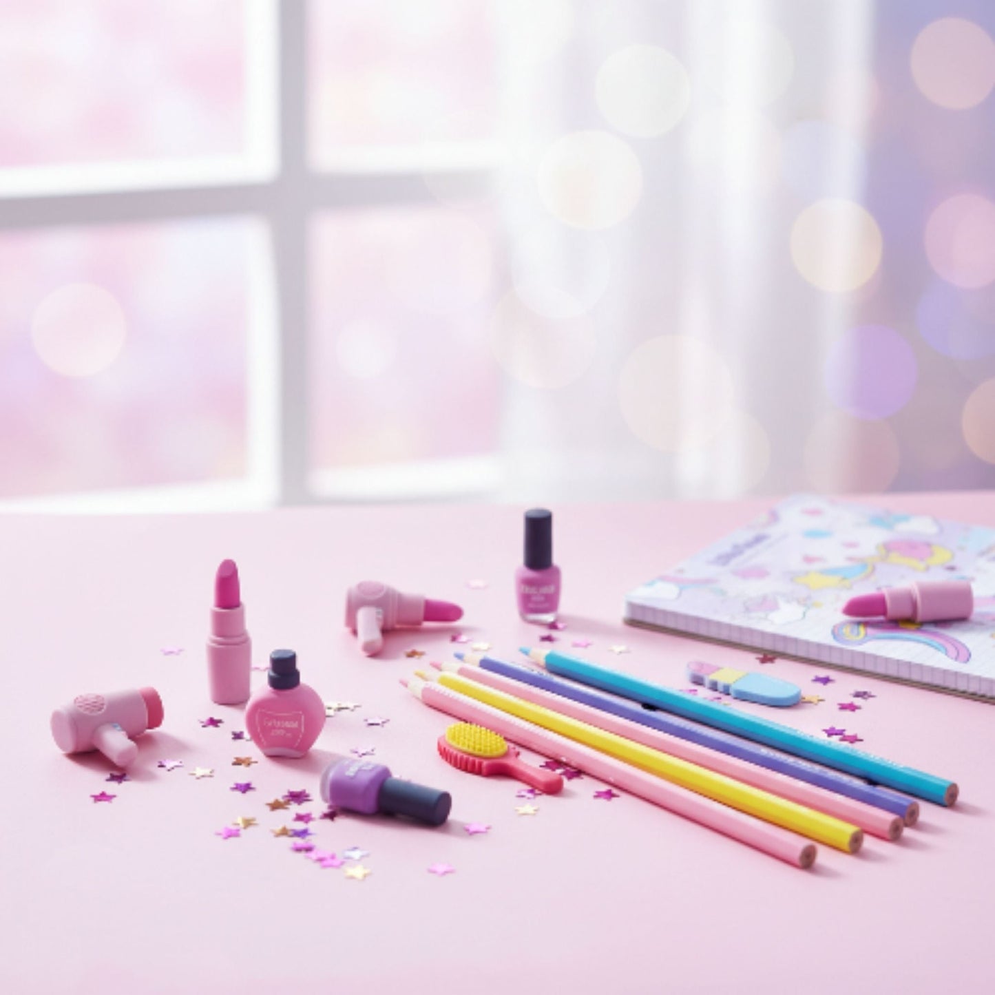 13pc pencil and eraser set 