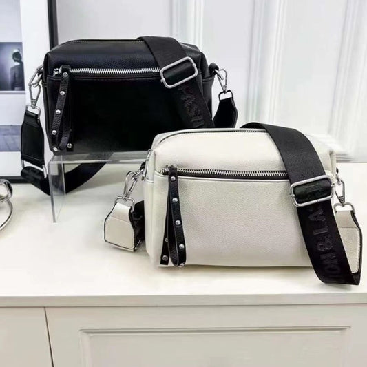 3 Zip Soft Pu leather Sling Bag - Code 032