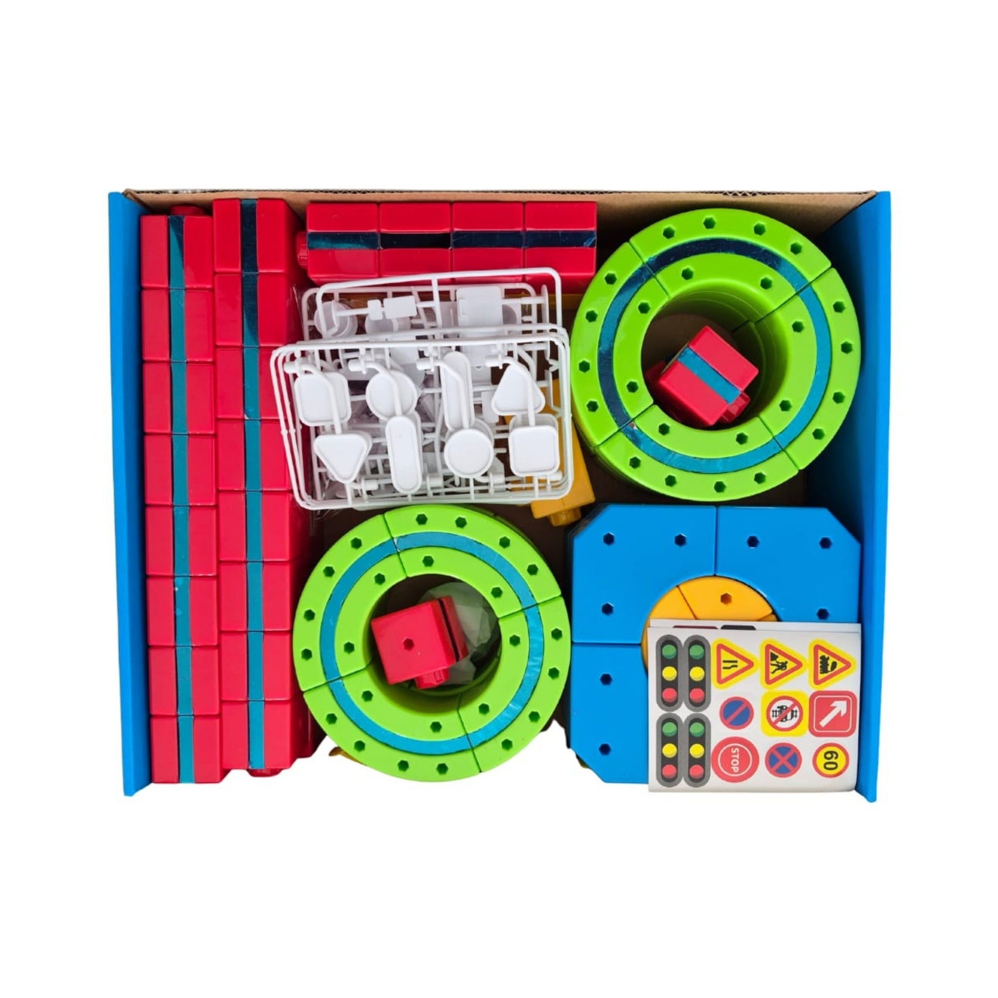 149 Piece Magnetic Race Track Car Set - Magnetic Building Blocks STEM Toy