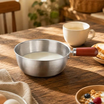14cm Mini Sauce Pot with Glass Lid – Compact Every Day Kitchen Cooking Pot