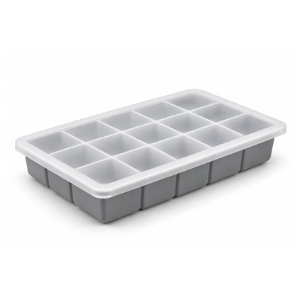15 Slot Takmehome Silicone Ice Tray – Flexible Easy-Release Design With Lid