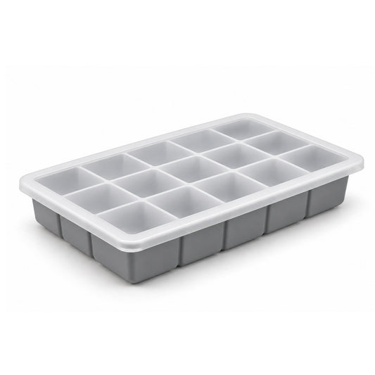 15 Slot Takmehome Silicone Ice Tray – Flexible Easy-Release Design With Lid