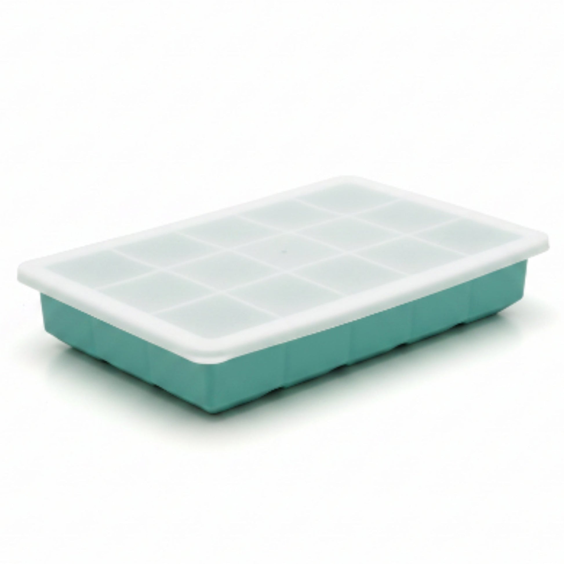 15 Slot Takmehome Silicone Ice Tray With Lid - Green