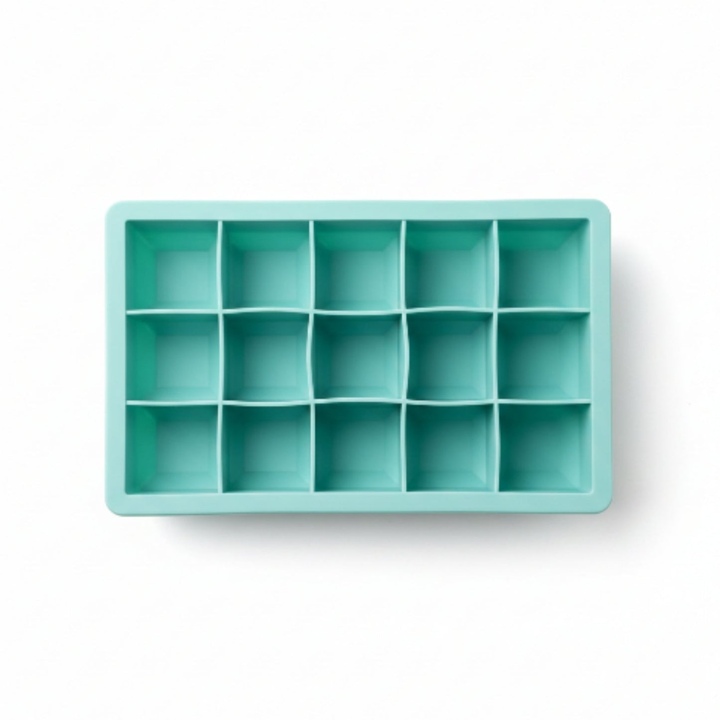 15 Slot Takmehome Silicone Ice Tray With Lid - Green