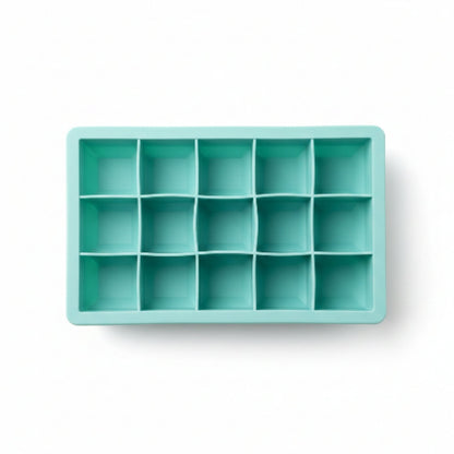 15 Slot Takmehome Silicone Ice Tray With Lid - Green