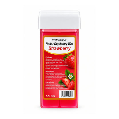 150g Wax Refill – Hair Removal Wax for Waxing Heaters Strawberry On White Background