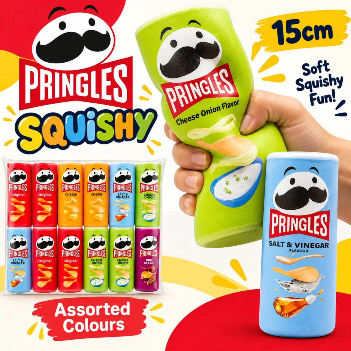 15cm Pringle Squishy – Soft Squeeze Stress Relief Fidget Toy