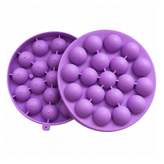 16.5x2cm Silicone Ball Ice Tray – Round Ice Mould With Easy-Release Design