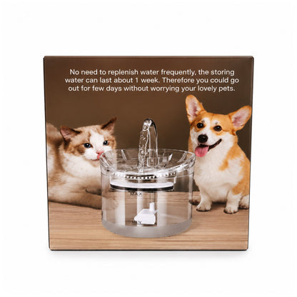 1.8L Pet Water Fountain – Automatic Drinking Dispenser For Cats & Dogs – Large Capacity