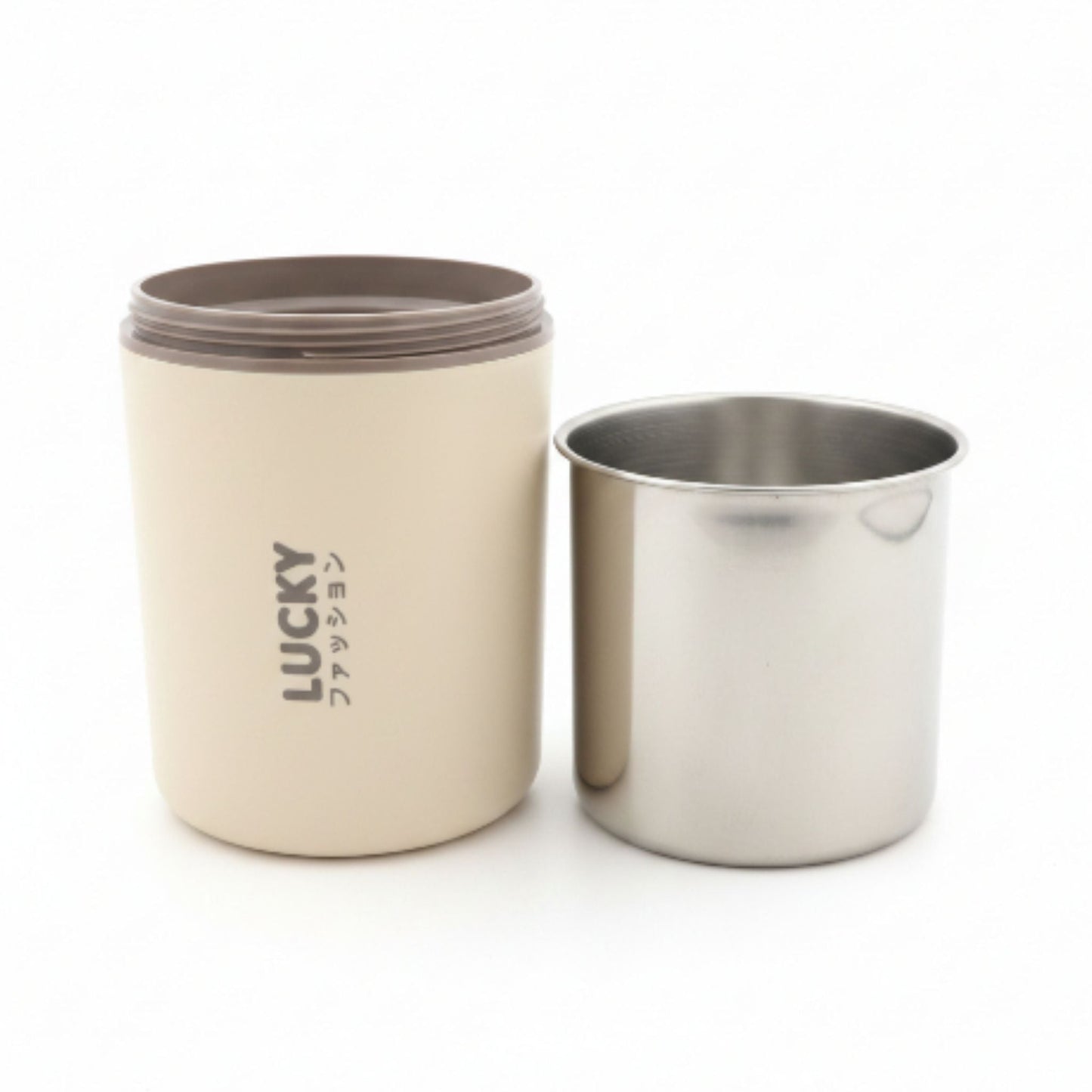 1pc Lunch Bag Set With Cutlery 1000ml - Cream
