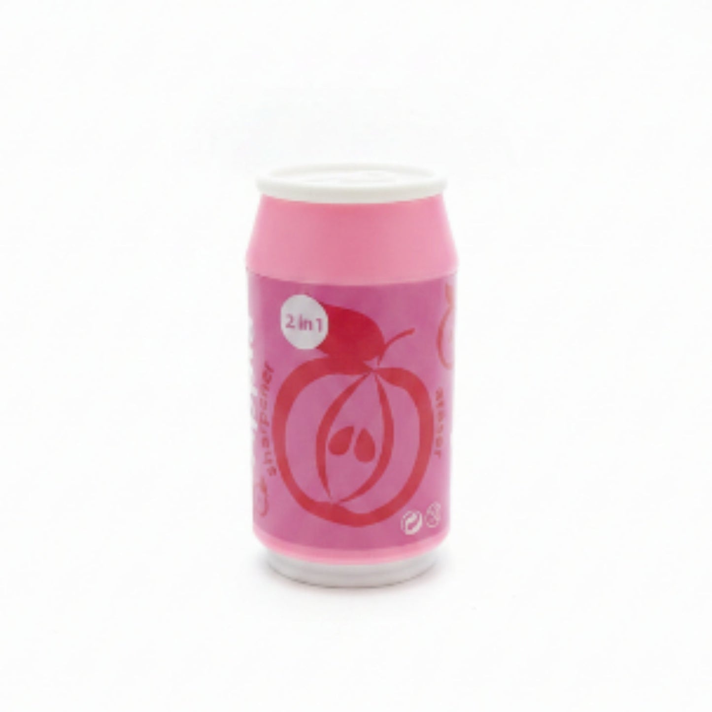 2-in-1 Can-Shaped Sharpener & Eraser - Apple