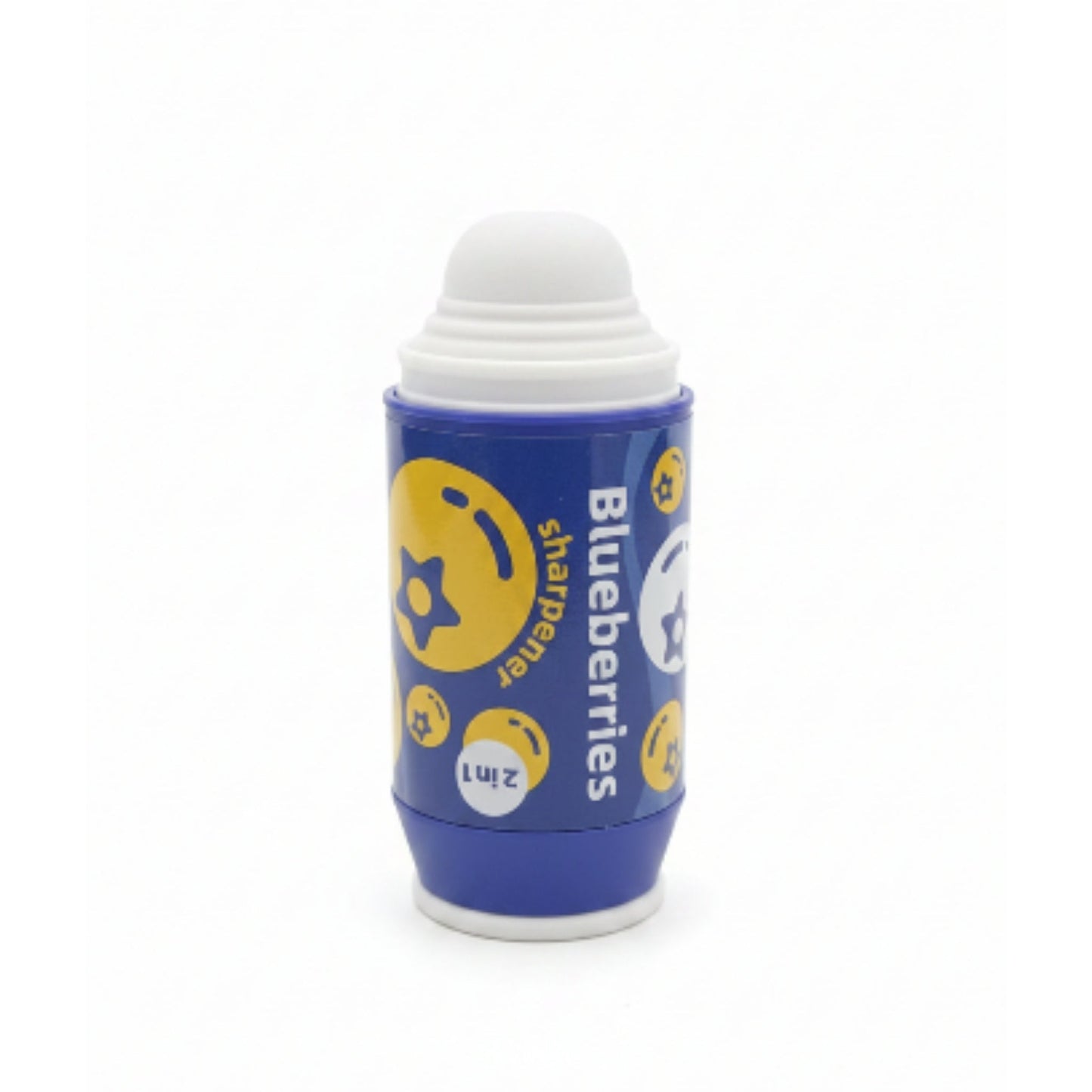 2-in-1 Can-Shaped Sharpener & Eraser - Blueberries