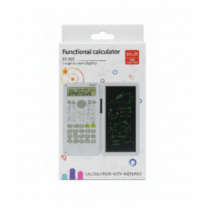 2 In 1 Scientific Calculator With Writing Pad Box On White Background