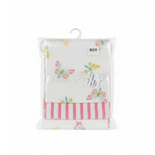 2-Piece Baby Receiver Blanket Set | Soft Newborn Receiving Blankets - Butterfly