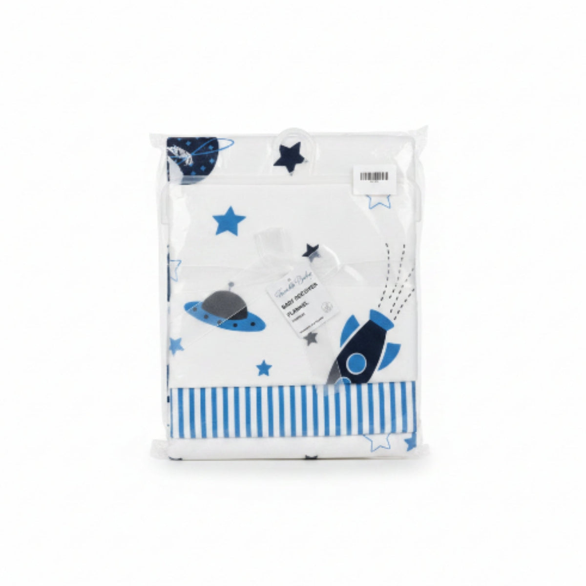 2-Piece Baby Receiver Blanket Set | Soft Newborn Receiving Blankets - Space