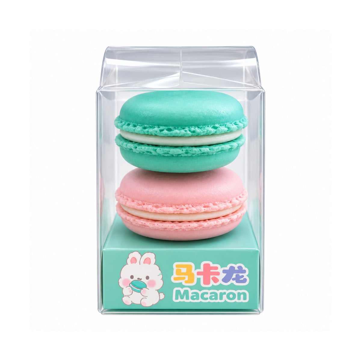 2 Piece Mini Macaroon Eraser Set – Cute Novelty Stationery Erasers