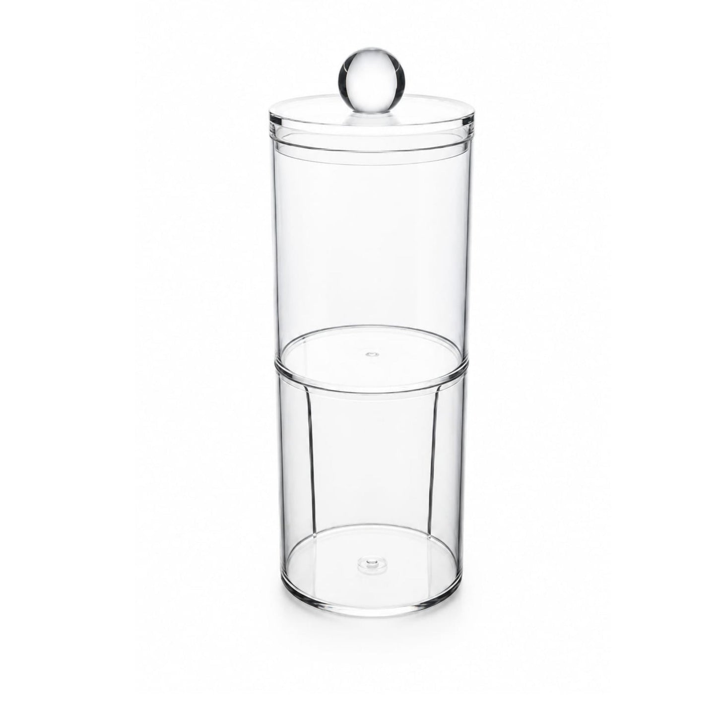 2 Piece Transparent Cotton Swab & Makeup Pad Storage Box – Dustproof & Waterproof