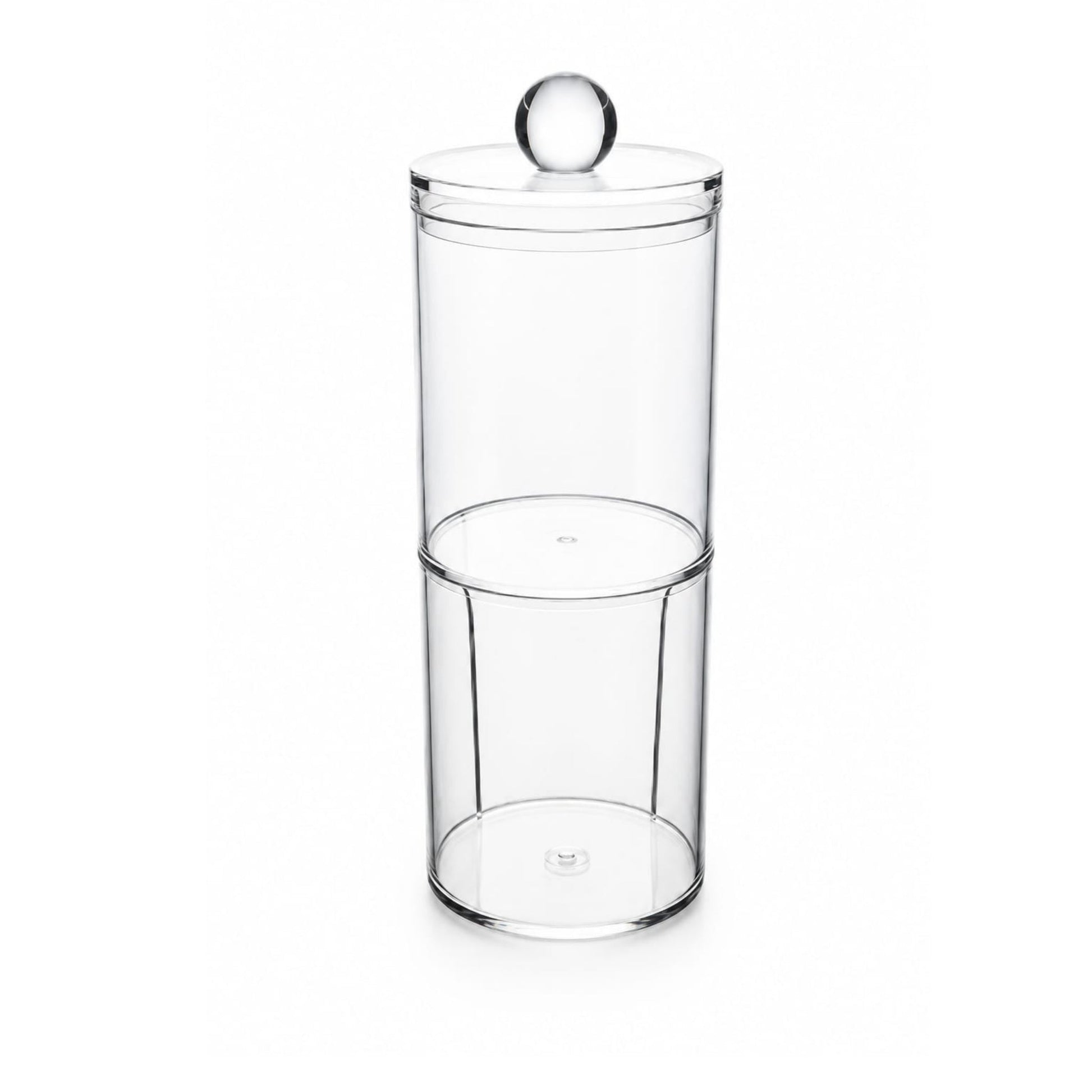2 Piece Transparent Cotton Swab & Makeup Pad Storage Box – Dustproof & Waterproof