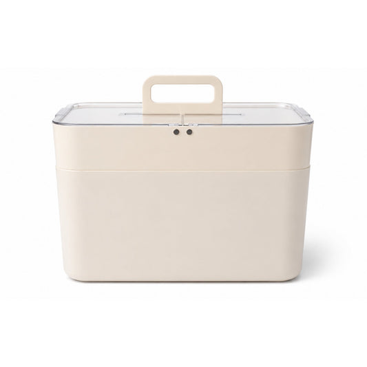 2 Tier Medicine Storage Box – Multi-Level Organizer with Compartments & Carry Handle - Large Capacity