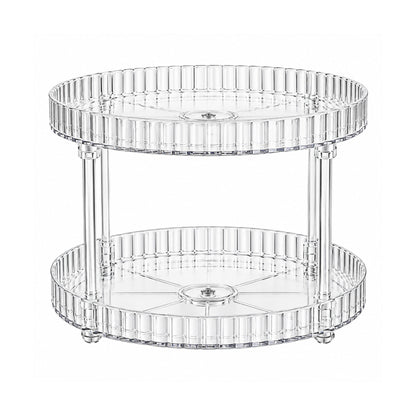 2 Tier Plastic Storage Stand – Multi-Purpose Organizer For Kitchen, Bathroom & Home