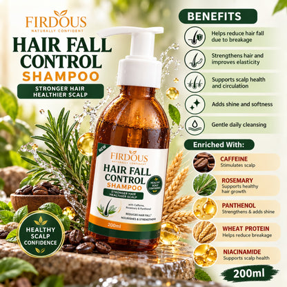 200ml Firdous Hair Fall Control Shampoo – Strengthening Hair Care Formula – Daily Use